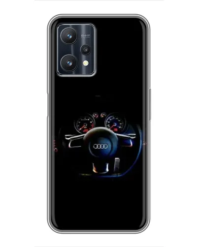 Чехол для Realme 9 Pro с картинкой «Салон Audi — руль»