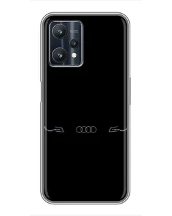 Чехол для Realme 9 Pro с картинкой «Audi — световой подпись» Чехол для Realme 9 Pro с картинкой «Audi — световой подпись»