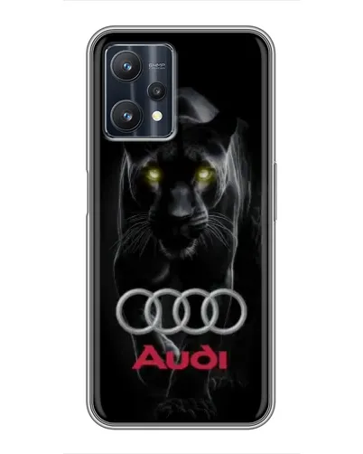 Чехол для Realme 9 Pro с картинкой «Пантера и Audi»