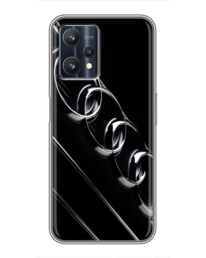 Чехол для Realme 9 Pro с картинкой «Audi — абстрактные кольца»