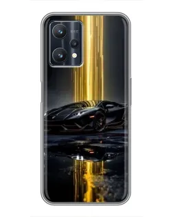 Чохол для Realme 9 Pro з картинкою «Нічний Lamborghini драйв»