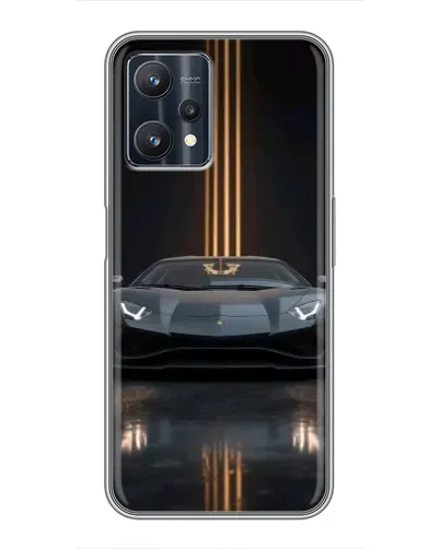Чохол для Realme 9 Pro з картинкою «Lamborghini золоті лінії» Чохол для Realme 9 Pro з картинкою «Lamborghini золоті лінії»