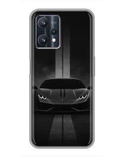 Чохол для Realme 9 Pro з картинкою «Lamborghini симетрія доріг»