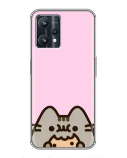Чохол для Realme 9 Pro з картинкою «Pusheen та печиво» Чохол для Realme 9 Pro з картинкою «Pusheen та печиво»