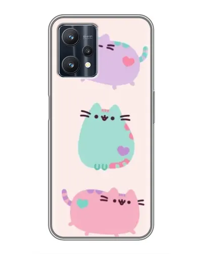 Чохол для Realme 9 Pro з картинкою «Pusheen тріо» Чохол для Realme 9 Pro з картинкою «Pusheen тріо»