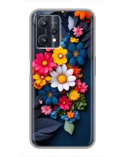 Чехол для Realme 9 Pro с картинкой «Цветочная феерия»