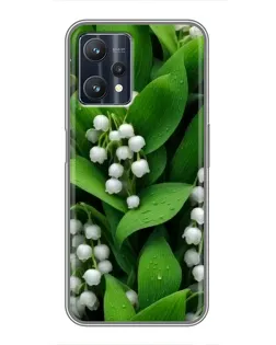Чехол для Realme 9 Pro с картинкой «Ландыши в зелени»