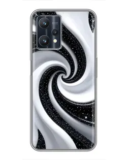Чохол для Realme 9 Pro з картинкою «Чорно-біла спіраль» Чохол для Realme 9 Pro з картинкою «Чорно-біла спіраль»