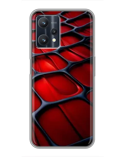 Чохол для Realme 9 Pro з картинкою «Червона глянцева сітка» Чохол для Realme 9 Pro з картинкою «Червона глянцева сітка»