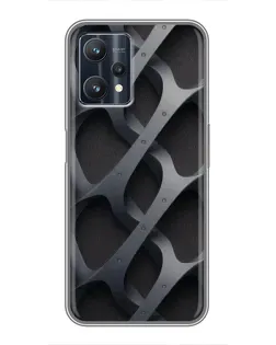 Чохол для Realme 9 Pro з картинкою «Об'ємне сіре плетіння»