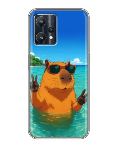 Чехол для Realme 9 Pro с картинкой «Морская капибара» Чехол для Realme 9 Pro с картинкой «Морская капибара»
