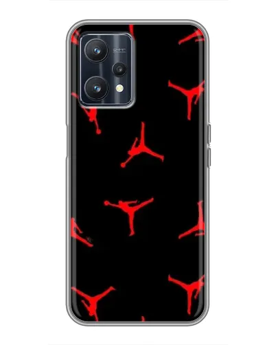 Чохол для Realme 9 з картинкою «Jordan Red Pattern»