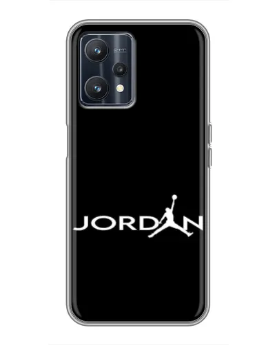 Чохол для Realme 9 з картинкою «Jordan White Logo»