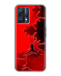 Чохол для Realme 9 з картинкою «Jordan Red Smoke»