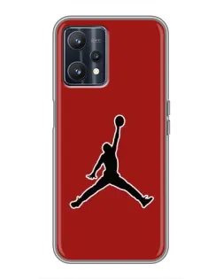 Чохол для Realme 9 з картинкою «Jordan Red Back»