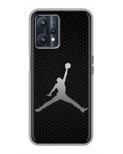 Чохол для Realme 9 з картинкою «Jordan Dark Carbon»