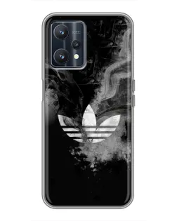 Чохол для Realme 9 з картинкою «Абстрактний дим Adidas»