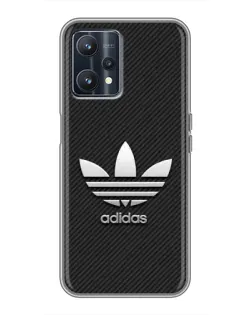 Чохол для Realme 9 з картинкою «Adidas Карбонова текстура»