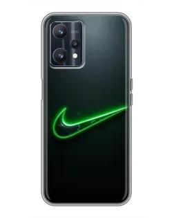 Чохол для Realme 9 з картинкою «Неоновий контур Nike» Чохол для Realme 9 з картинкою «Неоновий контур Nike»