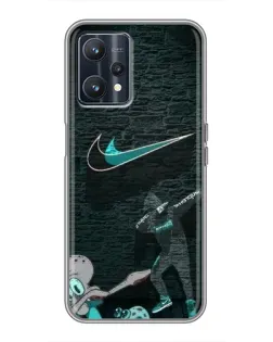 Чохол для Realme 9 з картинкою «Спортивний арт Nike»