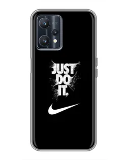 Чохол для Realme 9 з картинкою «Текстовий принт Nike»