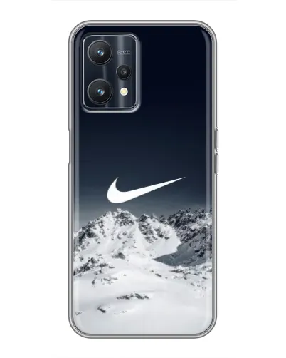 Чохол для Realme 9 з картинкою «Nike — зимові гори» Чохол для Realme 9 з картинкою «Nike — зимові гори»