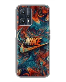 Чохол для Realme 9 з картинкою «Nike в абстракції»
