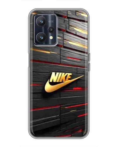 Чохол для Realme 9 з картинкою «Золотий Nike на металі» Чохол для Realme 9 з картинкою «Золотий Nike на металі»