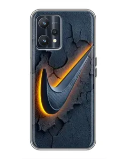 Чохол для Realme 9 з картинкою «Об'ємний логотип Найк»