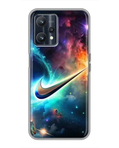 Чохол для Realme 9 з картинкою «Космічний Nike Swoosh» Чохол для Realme 9 з картинкою «Космічний Nike Swoosh»