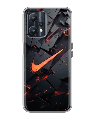 Чохол для Realme 9 з картинкою «Nike — ефект розломів» Чохол для Realme 9 з картинкою «Nike — ефект розломів»