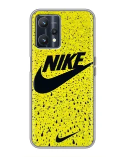 Чохол для Realme 9 з картинкою «Жовтий текстурний Nike»