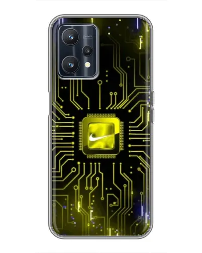 Чохол для Realme 9 з картинкою «Nike — золота іскра» Чохол для Realme 9 з картинкою «Nike — золота іскра»