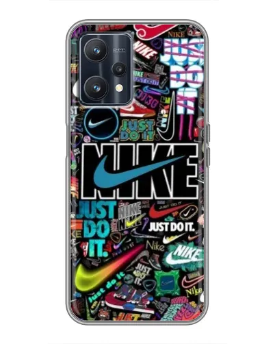 Чехол для Realme 9 с картинкой «Яркий коллаж Nike» Чехол для Realme 9 с картинкой «Яркий коллаж Nike»
