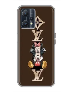 Чохол для Realme 9 з картинкою «LV та Міккі Маус»