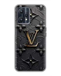 Чохол для Realme 9 з картинкою «Шкіряна текстура LV»