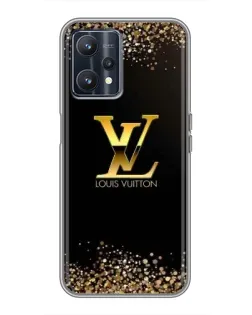 Чохол для Realme 9 з картинкою «LV — золоті іскри»