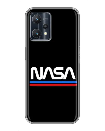 Чохол для Realme 9 з картинкою «NASA — класика Red Blue» Чохол для Realme 9 з картинкою «NASA — класика Red Blue»