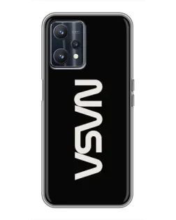 Чохол для Realme 9 з картинкою «NASA — вертикальний логотип»