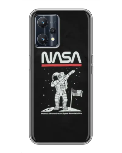 Чохол для Realme 9 з картинкою «NASA — крокуємо по Місяцю» Чохол для Realme 9 з картинкою «NASA — крокуємо по Місяцю»