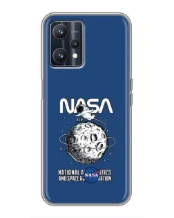 Чохол для Realme 9 з картинкою «NASA — місячна місія»
