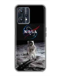 Чохол для Realme 9 з картинкою «Астронавт на Місяці»