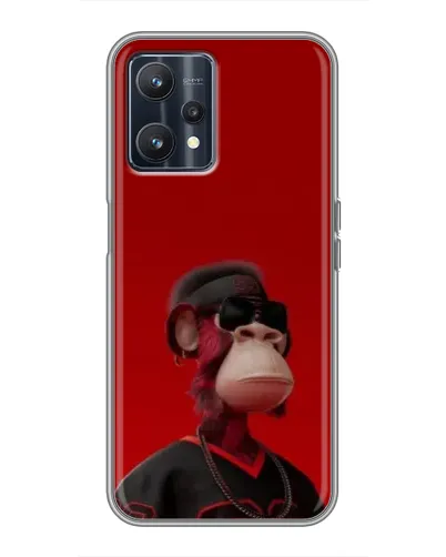 Чохол для Realme 9 з картинкою «Bored Ape в червоному» Чохол для Realme 9 з картинкою «Bored Ape в червоному»
