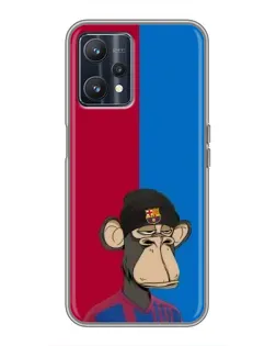 Чохол для Realme 9 з картинкою «Bored Ape — фанат Барси»