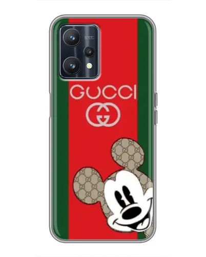 Чохол для Realme 9 з картинкою «Gucci — смуги та Міккі»