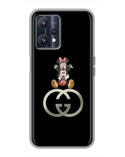 Чохол для Realme 9 з картинкою «Мінні Маус на лого»