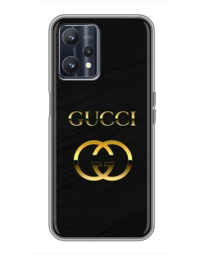 Чохол для Realme 9 з картинкою «Золотий логотип Gucci»