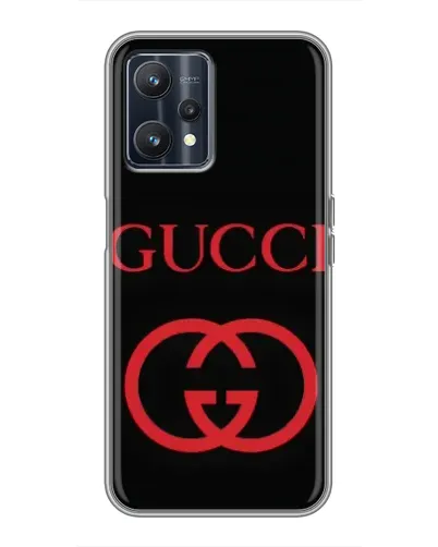 Чохол для Realme 9 з картинкою «Gucci — червоний логотип»