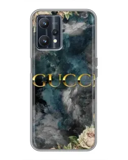 Чохол для Realme 9 з картинкою «Абстрактні квіти Gucci»