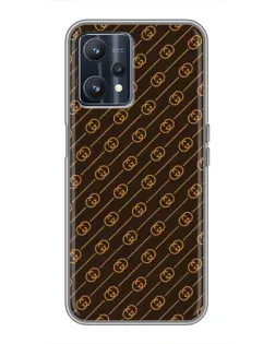 Чохол для Realme 9 з картинкою «Gucci — золоті діагоналі»